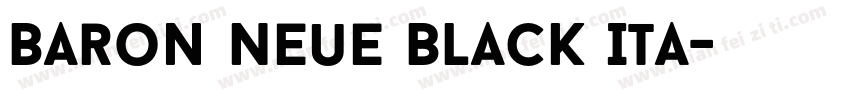Baron Neue Black Ita字体转换